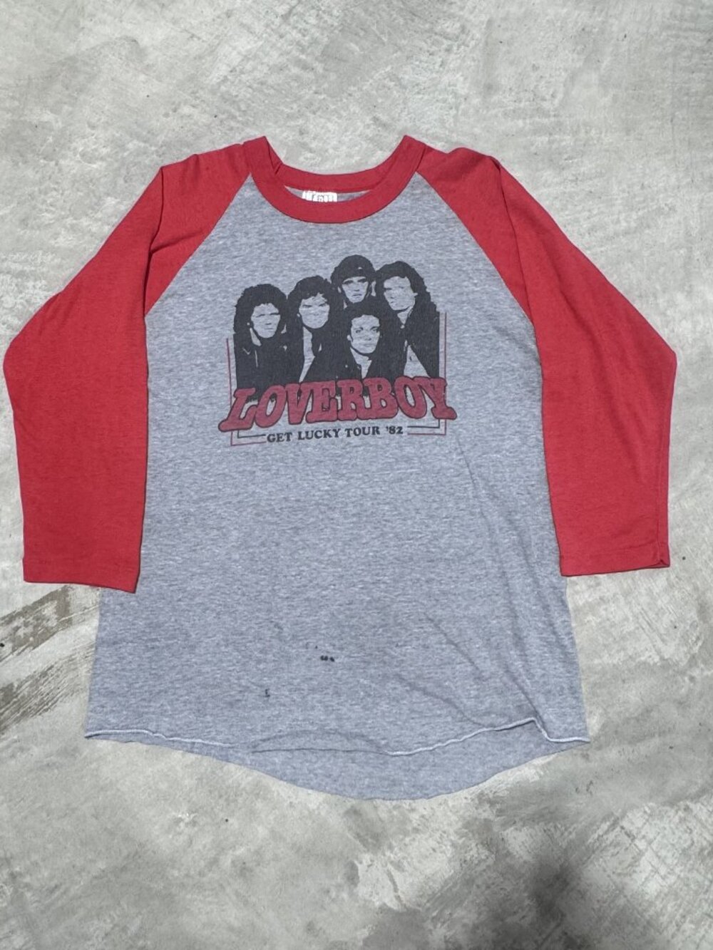 Loverboy 1982 Get Lucky Tour raglan